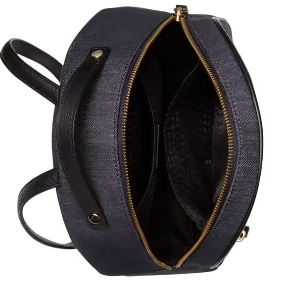 Kate Spade Grove Street Denim Poppy Embroidered Backpack New with Tag MSRP $299 - Picture 7 of 14